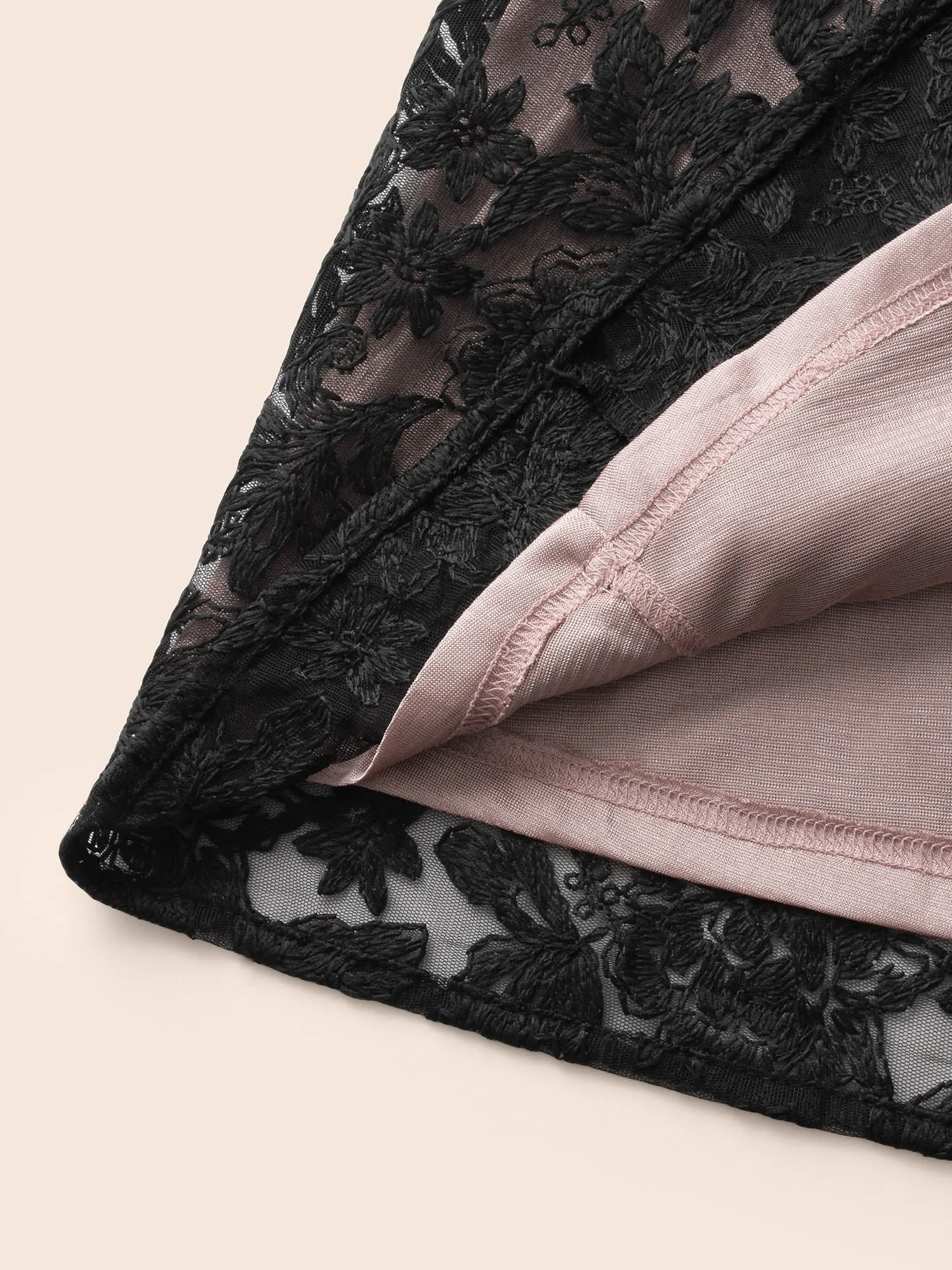 Floral Embroidered Mesh Cami Dress sold by Bloomchic product image thumbnail 5