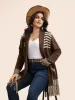 Woolen Tassels Pockets Open Cardigan sold by Bloomchic