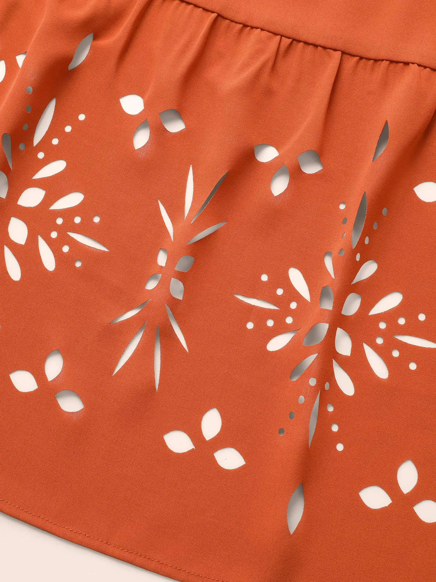 Solid Laser Cut Tie Knot Dress sold by Bloomchic product image thumbnail 5