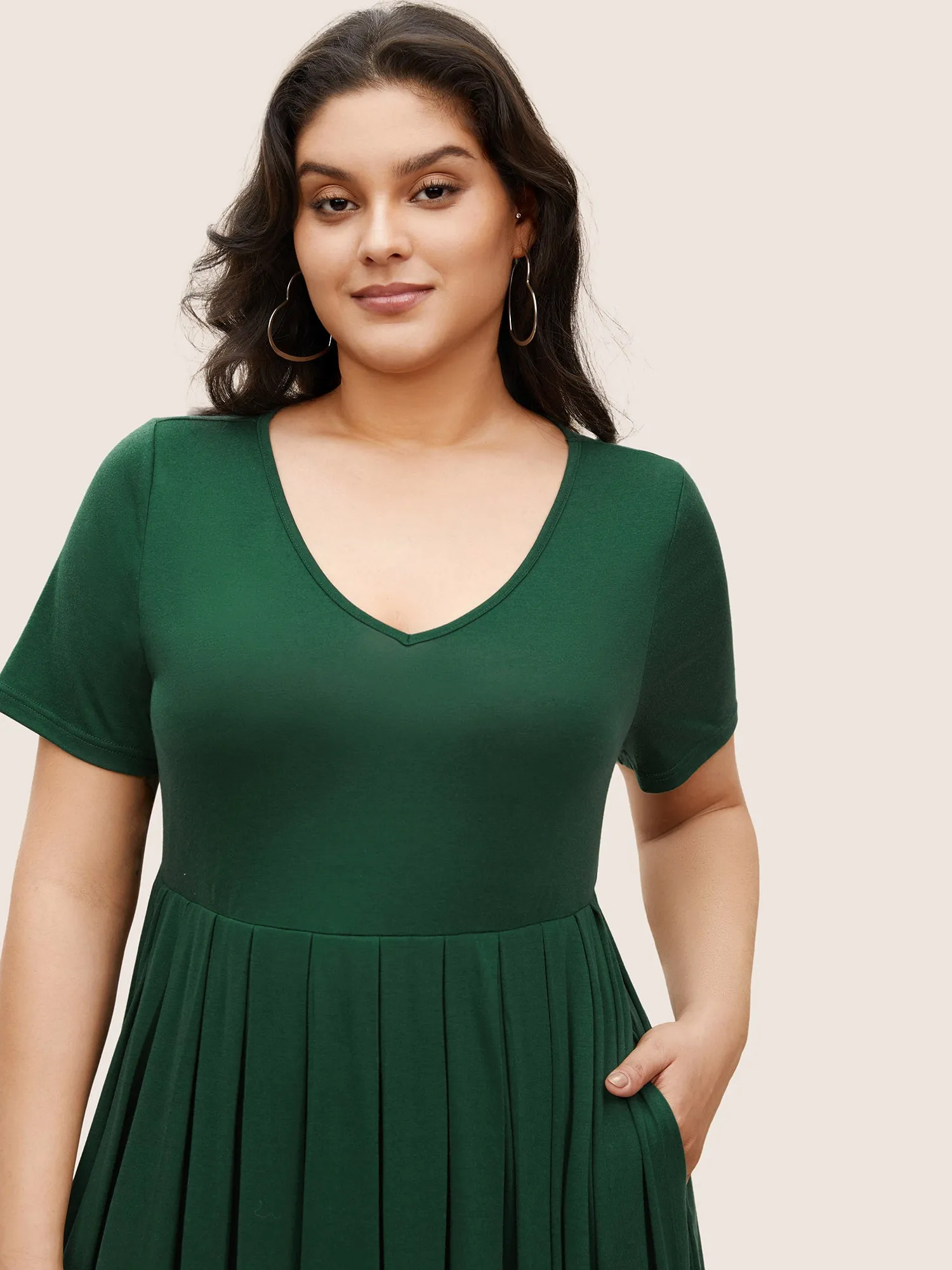 Supersoft Essentials Plain Pleated Dress sold by Bloomchic product image thumbnail 4