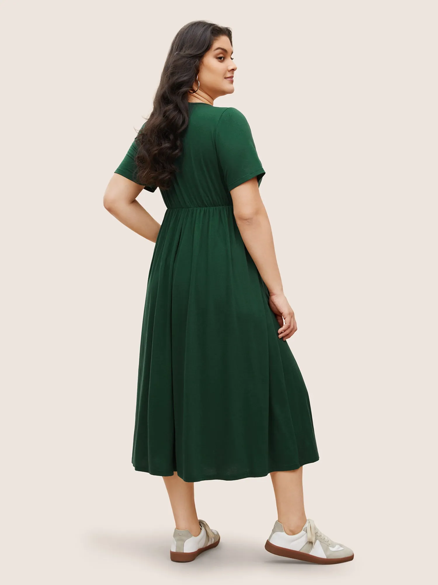 Supersoft Essentials Plain Pleated Dress sold by Bloomchic product image thumbnail 3
