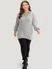 Plain Lapel Collar Plisse Zipper Pullover sold by Bloomchic