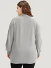 Plain Lapel Collar Plisse Zipper Pullover sold by Bloomchic