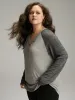 Contrast Button Detail Raglan Sleeve T-shirt sold by Bloomchic