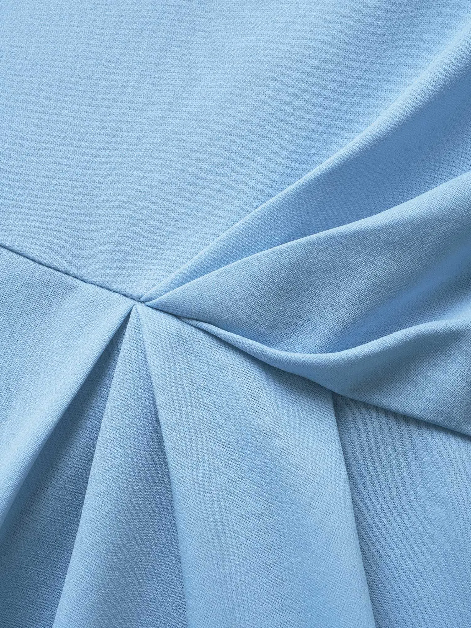 Boat Neck Solid Plicated Detail Dolman Sleeve Dress sold by Bloomchic product image thumbnail 5