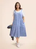 U Neck Striped Adjustable Straps Dress sold by Bloomchic