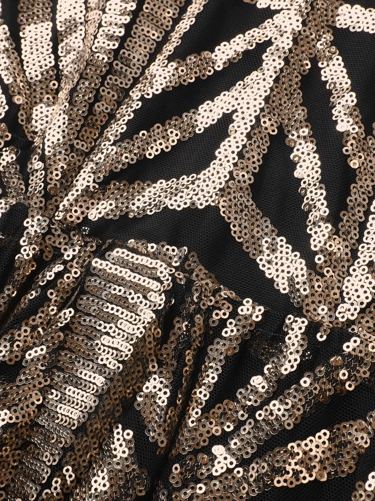 Geometric Sequin Dolman Sleeve Midi Dress sold by Bloomchic product image thumbnail 5