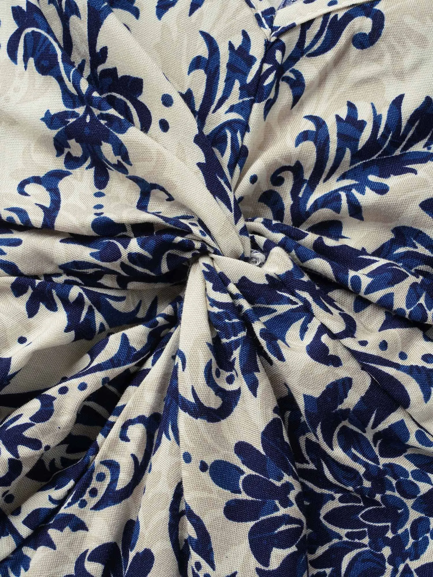 Heart Neckline Bandana Print Twist Front Dress sold by Bloomchic product image thumbnail 5