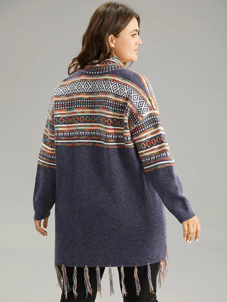 Supersoft Essentials Bandana Tassel Trim Cardigan sold by Bloomchic product image thumbnail 3