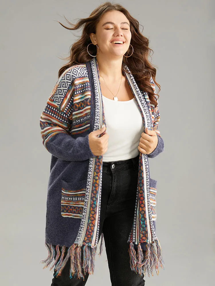 Supersoft Essentials Bandana Tassel Trim Cardigan sold by Bloomchic product image thumbnail 4
