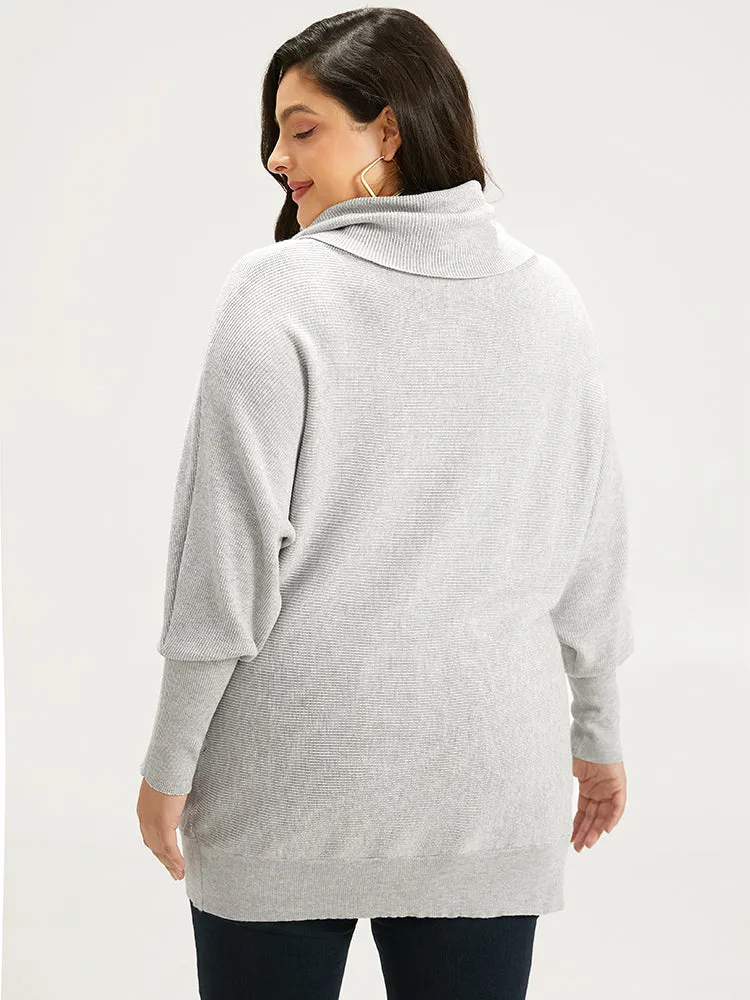 Supersoft Essentials Lapel Collar Batwing Sleeve Pullover sold by Bloomchic product image thumbnail 2