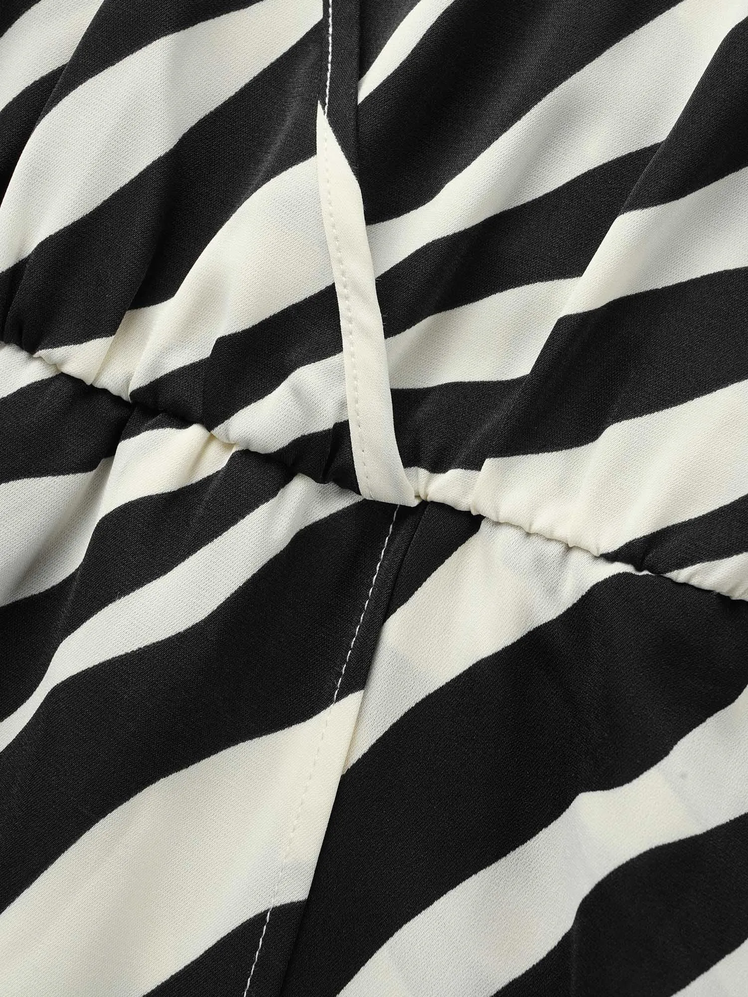 Zebra Print Overlap Collar Split Hem Dress sold by Bloomchic product image thumbnail 5