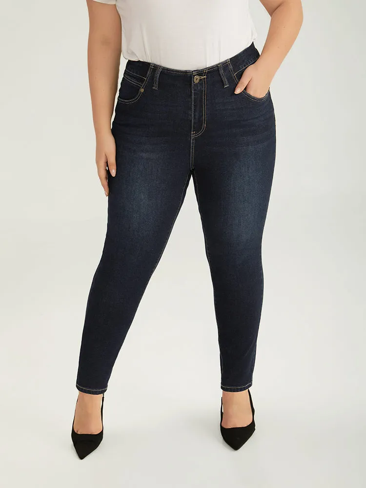 Solid Stitch Very Stretchy Patchwork Waist Jeans sold by Bloomchic product image thumbnail 2