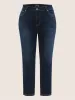 Straight Leg Pocket Dark Wash Jeans sold by Bloomchic