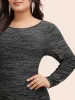 Glitter Round Neck Backless Dress sold by Bloomchic
