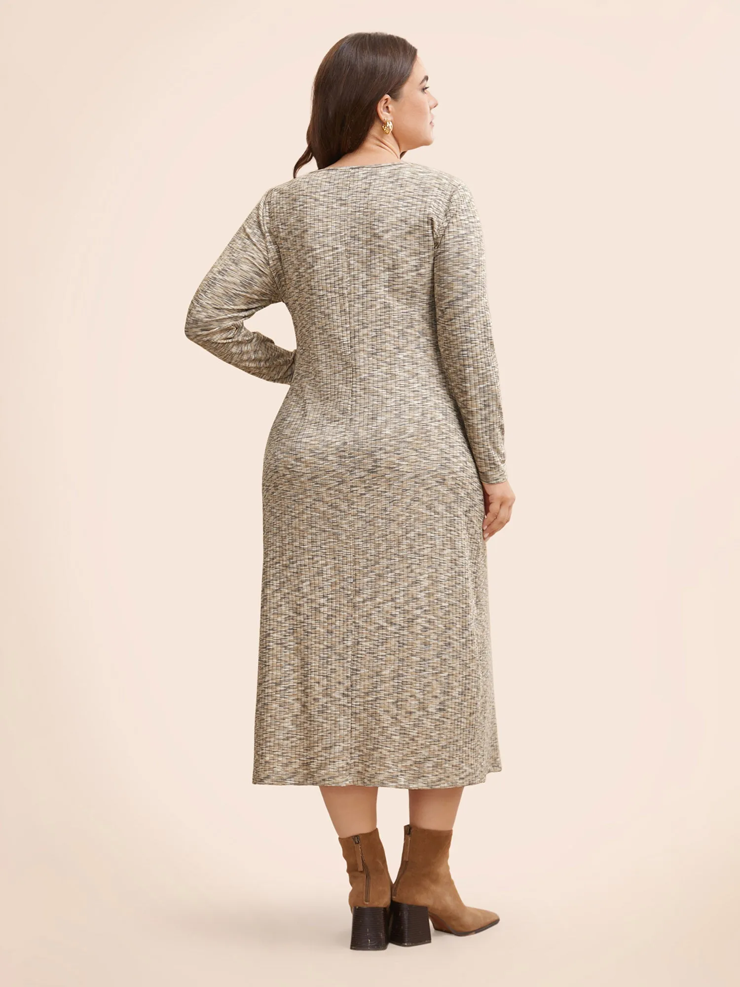 Heather Pit Strip Cut Out Dress sold by Bloomchic product image thumbnail 4