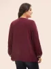 Floral Embroidered Neck-Tie Lantern Sleeve T-shirt sold by Bloomchic