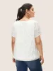 Round Neck Textured Floral Mesh T-shirt sold by Bloomchic