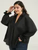 Knot Pleated Lantern Sleeve Blouse sold by Bloomchic