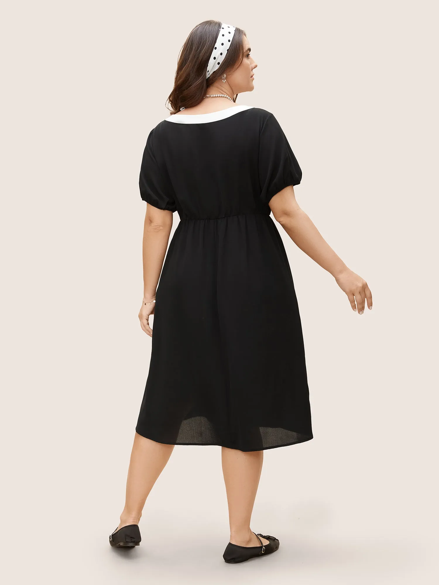 Pearl Buttons Vintage Midi Dress sold by Bloomchic product image thumbnail 3