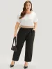 Two Tone Elastic Waist Pocket Pants sold by Bloomchic