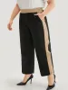 Two Tone Elastic Waist Pocket Pants sold by Bloomchic