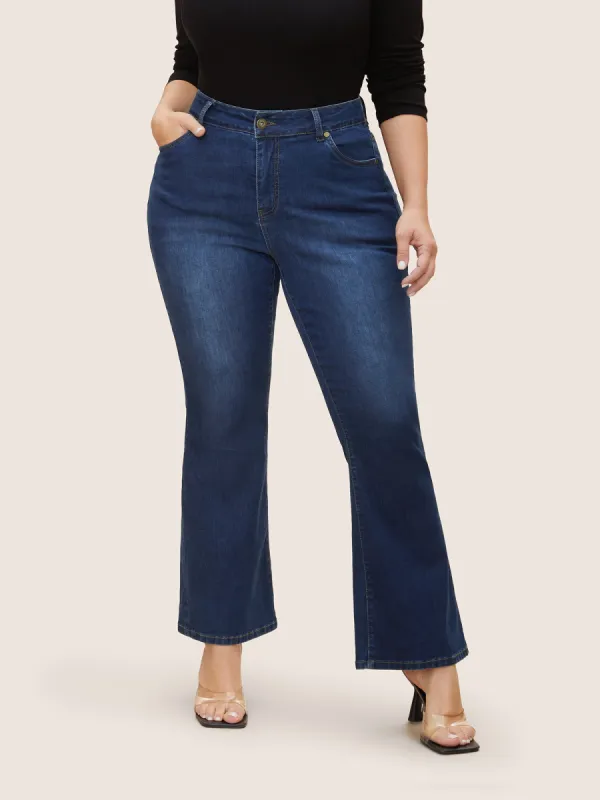 High Stretch Dark Wash Bootcut Jeans sold by Bloomchic