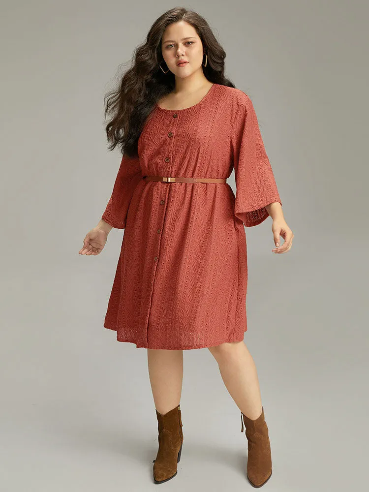 Broderie Anglaise Button Through Pocket Dress sold by Bloomchic product image thumbnail 3