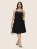 Rhinestone Detail Pocket Adjustable Straps Dress sold by Bloomchic