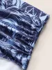 Tropical Coconut Tree Print Ruched Swim Bottom sold by Bloomchic