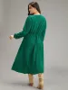Plain Lace Up Gathered Pocket Dress sold by Bloomchic