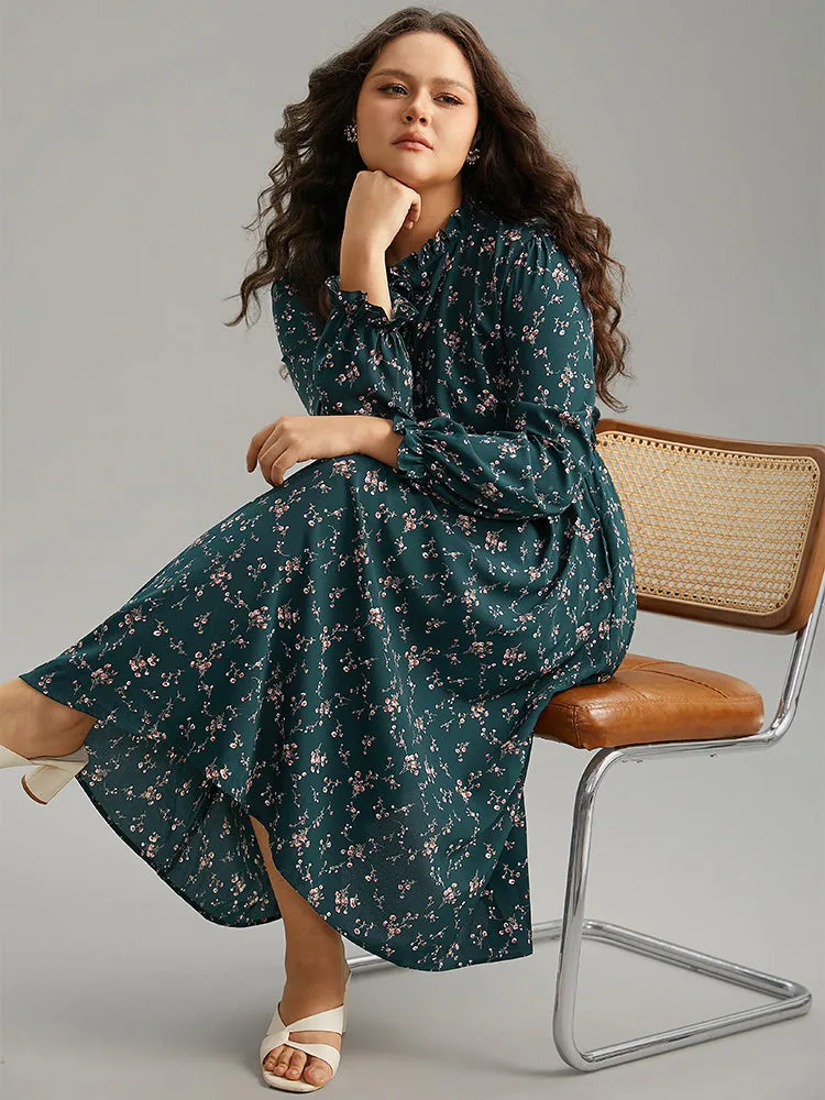 Ditsy Floral Pocket Mock Neck Dress sold by Bloomchic product image thumbnail 5