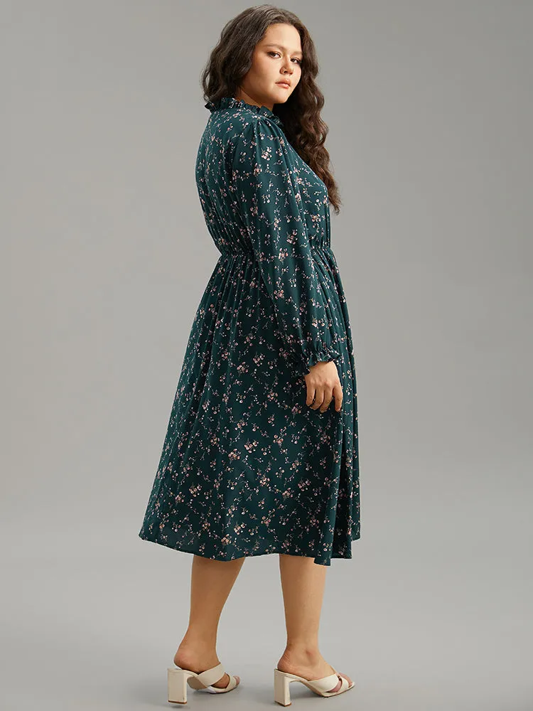 Ditsy Floral Pocket Mock Neck Dress sold by Bloomchic product image thumbnail 2
