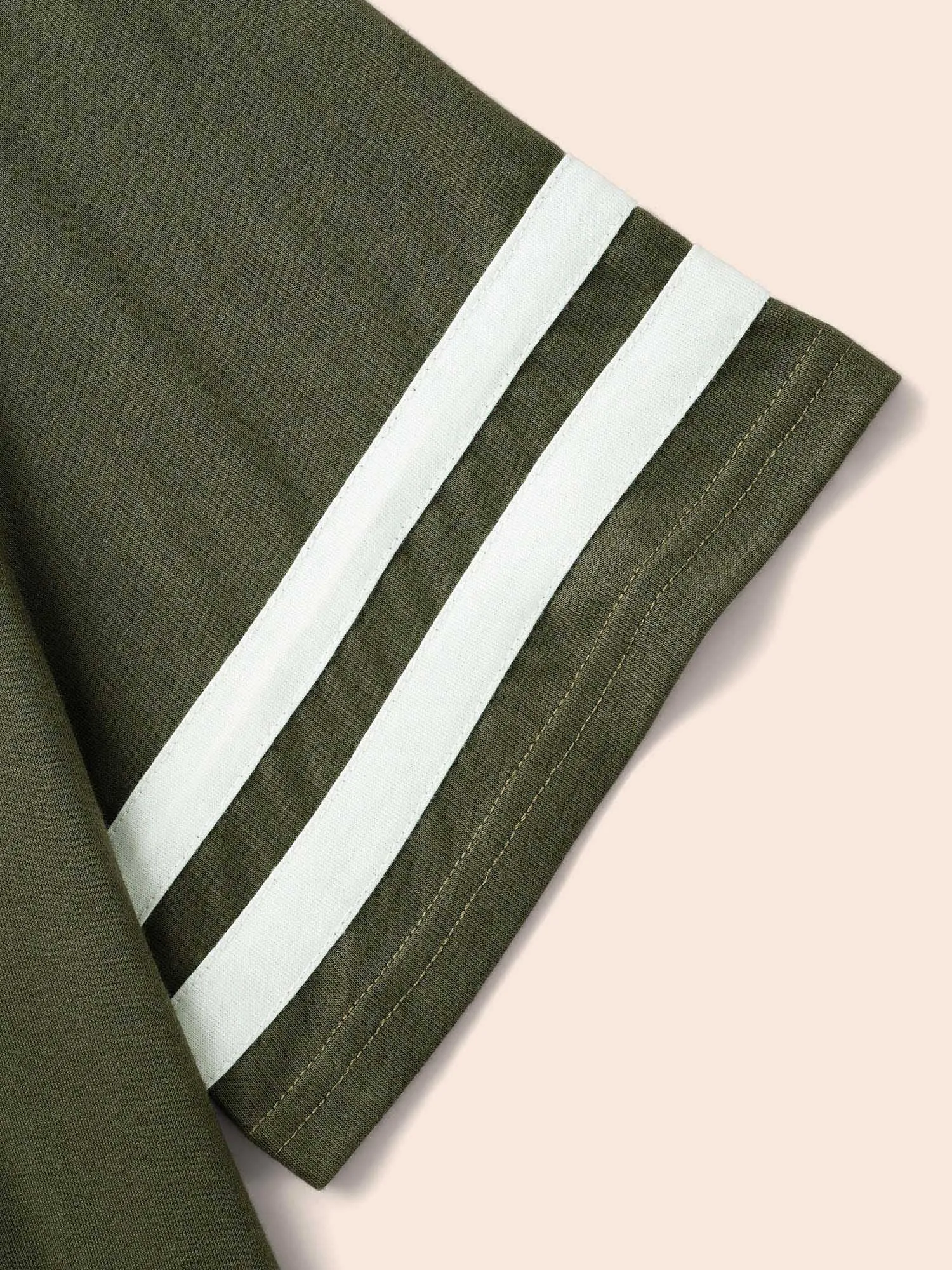 Crew Neck Contrast Trim T-shirt sold by Bloomchic product image thumbnail 5