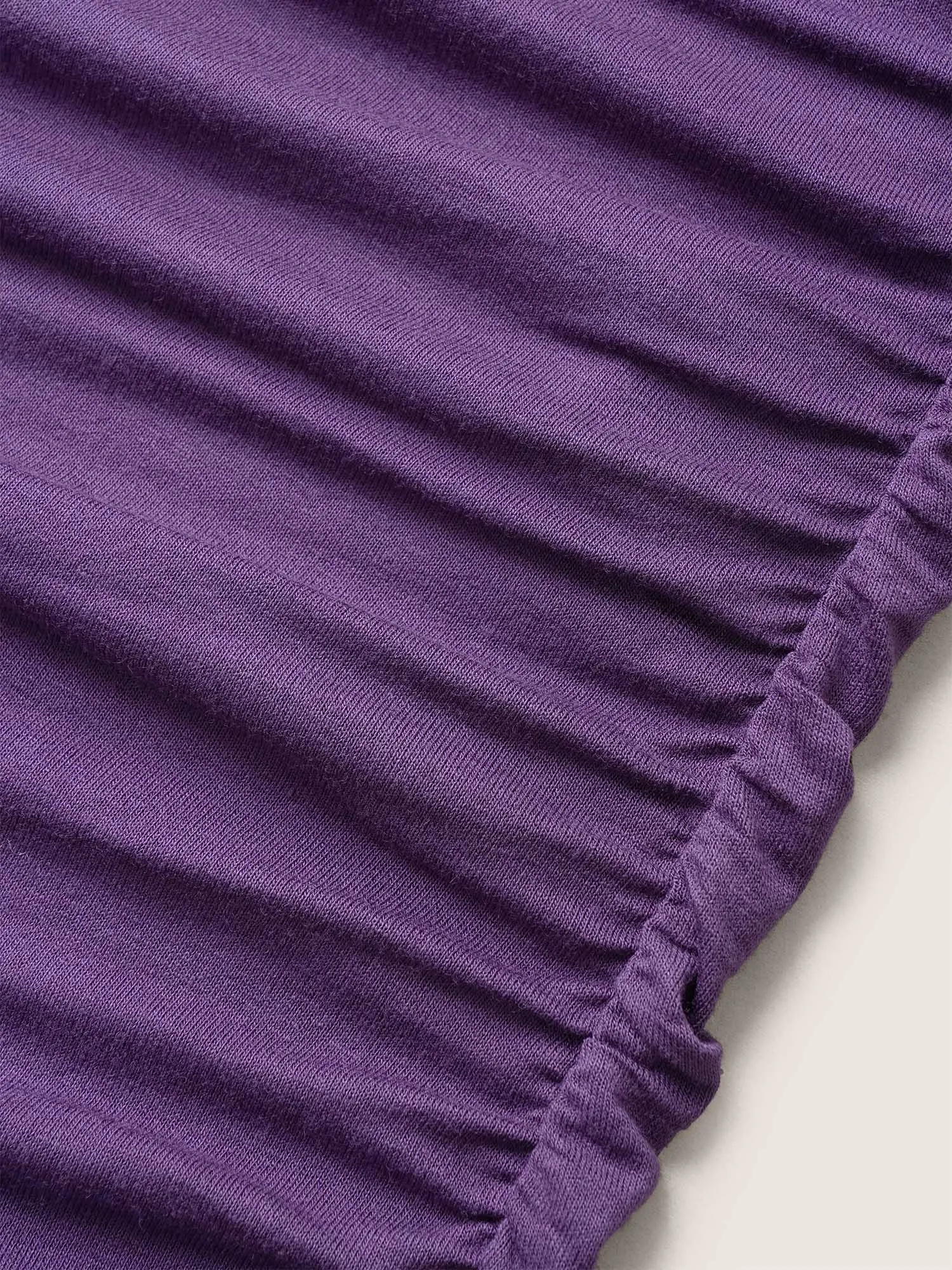 Plain Surplice Neck Ruched Knit Top sold by Bloomchic product image thumbnail 5