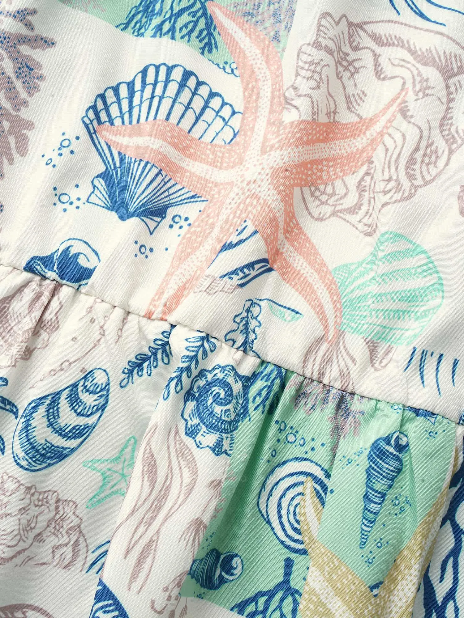 Marine Elements Cap Sleeve Elastic Waist Dress sold by Bloomchic product image thumbnail 5