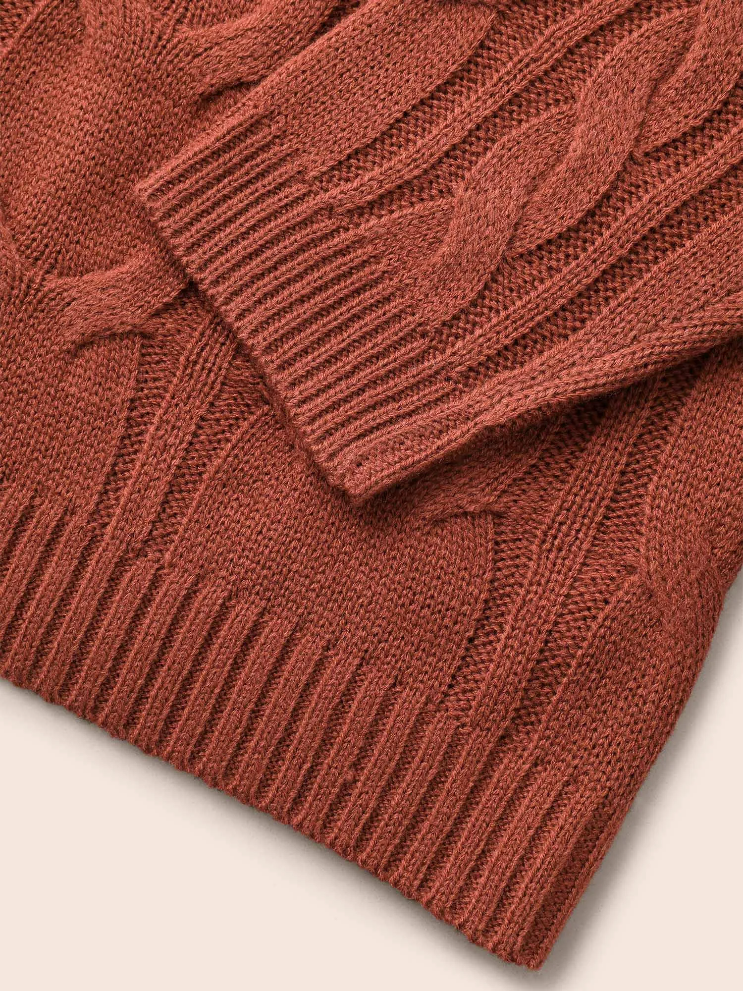 Plain Textured Drop Shoulder Sleeve Pullover sold by Bloomchic product image thumbnail 5