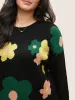 Supersoft Essentials Colour Floral Drop Shoulder Pullover sold by Bloomchic