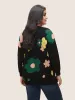 Supersoft Essentials Colour Floral Drop Shoulder Pullover sold by Bloomchic