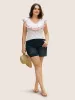 Bandana Floral Embroidered Ruffle Trim Tank Top sold by Bloomchic