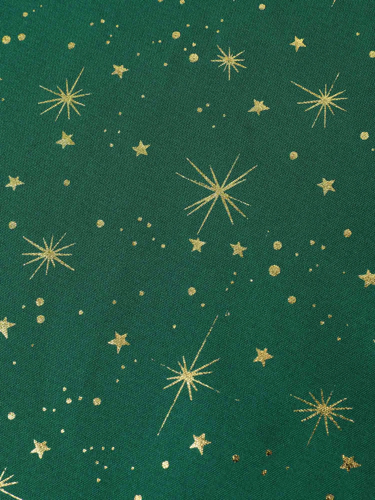 Overlap Collar Glitter Star Belted Cami Dress sold by Bloomchic product image thumbnail 5