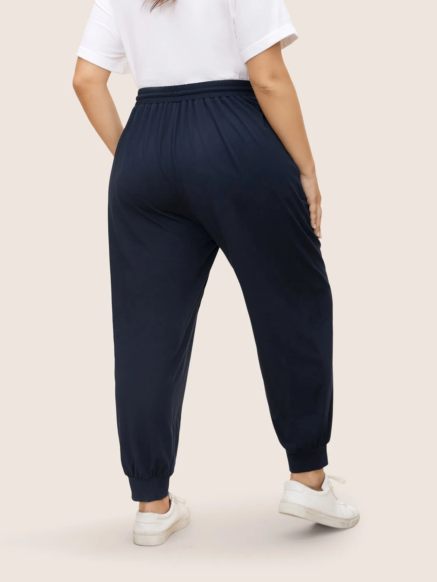 Knitted Stretchy Drawstring Jogger Pants sold by Bloomchic product image thumbnail 3