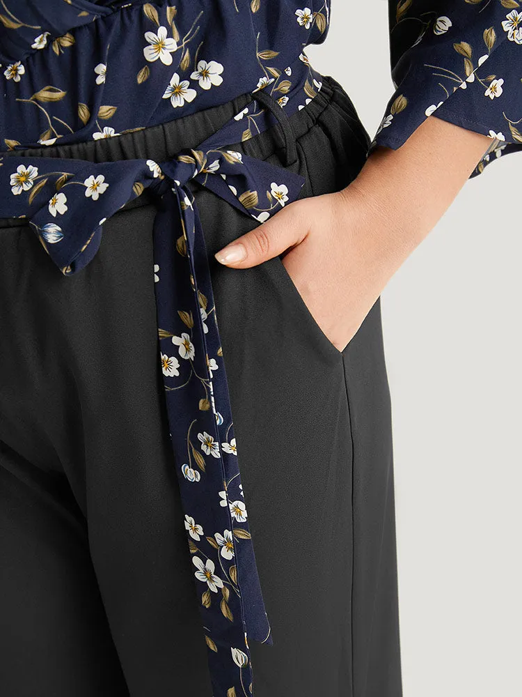 Wide leg Belted Woven Pants sold by Bloomchic product image thumbnail 4