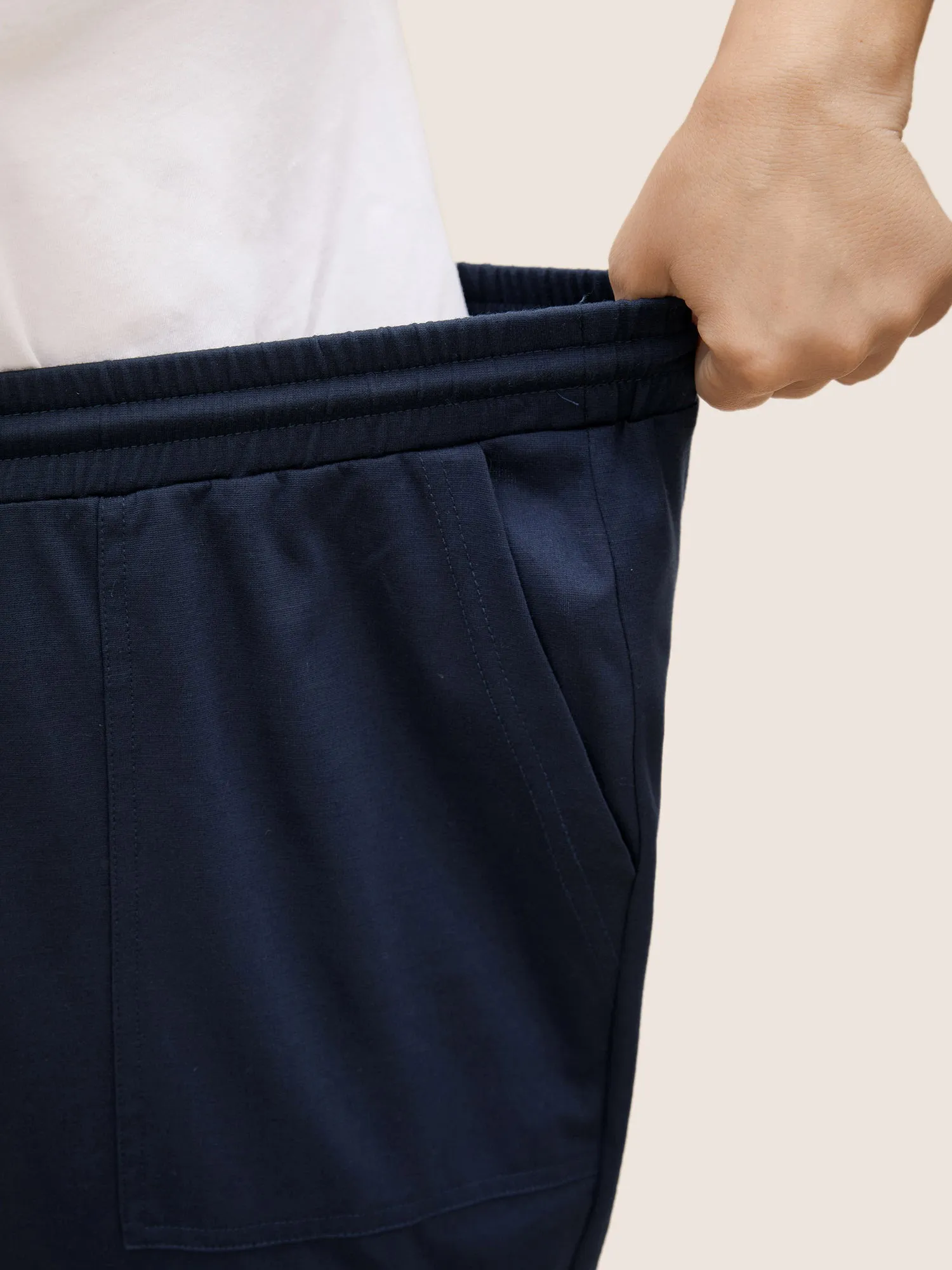 Knitted Stretchy Drawstring Jogger Pants sold by Bloomchic product image thumbnail 5