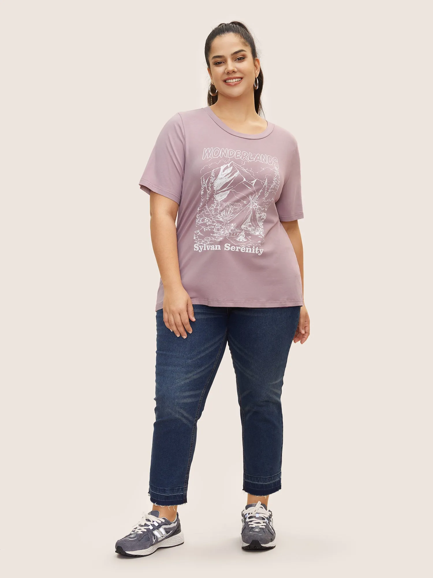 Contrast Patchwork Gathered T-shirt sold by Bloomchic product image thumbnail 3