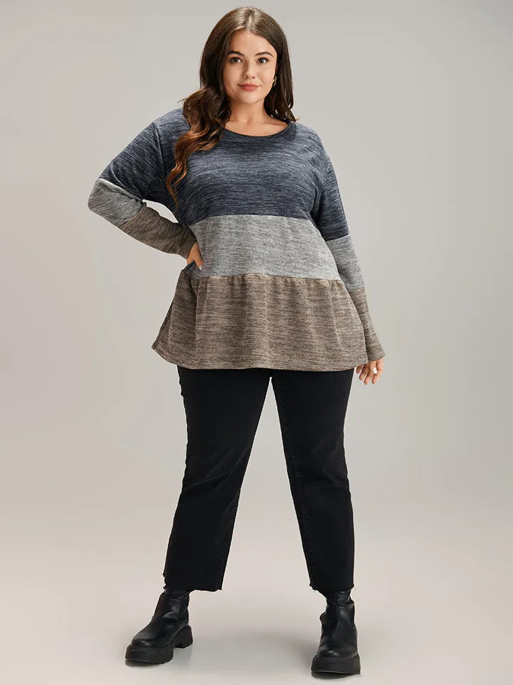 Contrast Patchwork Gathered T-shirt sold by Bloomchic product image thumbnail 4