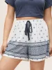 Bandana Geometric Print Ties Sleep Bottoms sold by Bloomchic