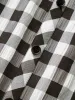 Gingham Button Detail Elastic Waist Pocket Skirt sold by Bloomchic