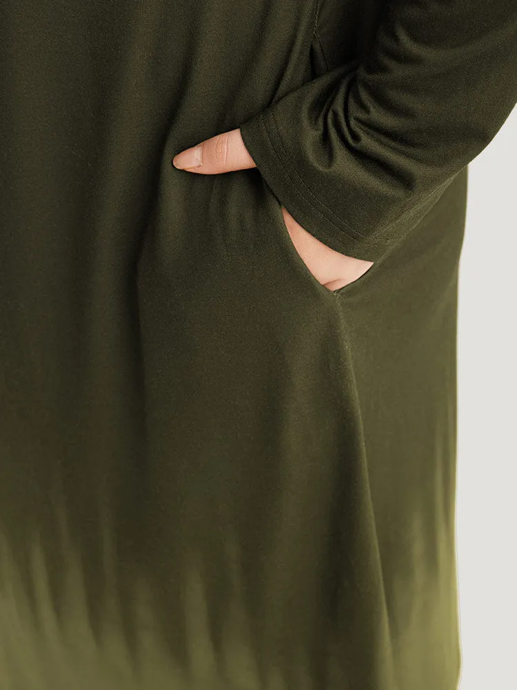 Tie Dye Pocket Round Neck Cut Out Dress sold by Bloomchic product image thumbnail 5