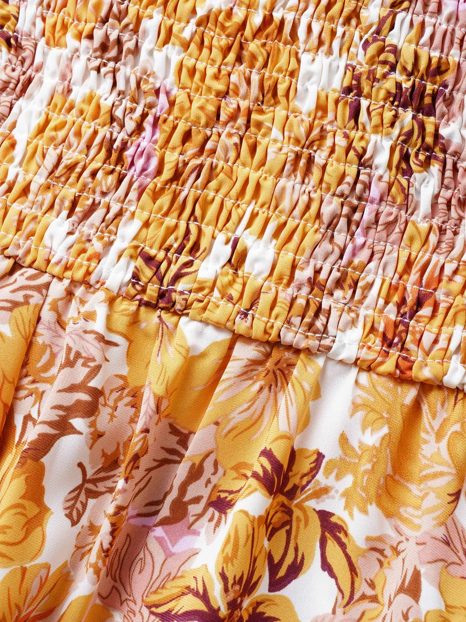 Floral Heart Neckline Flutter Sleeve Dress sold by Bloomchic product image thumbnail 5